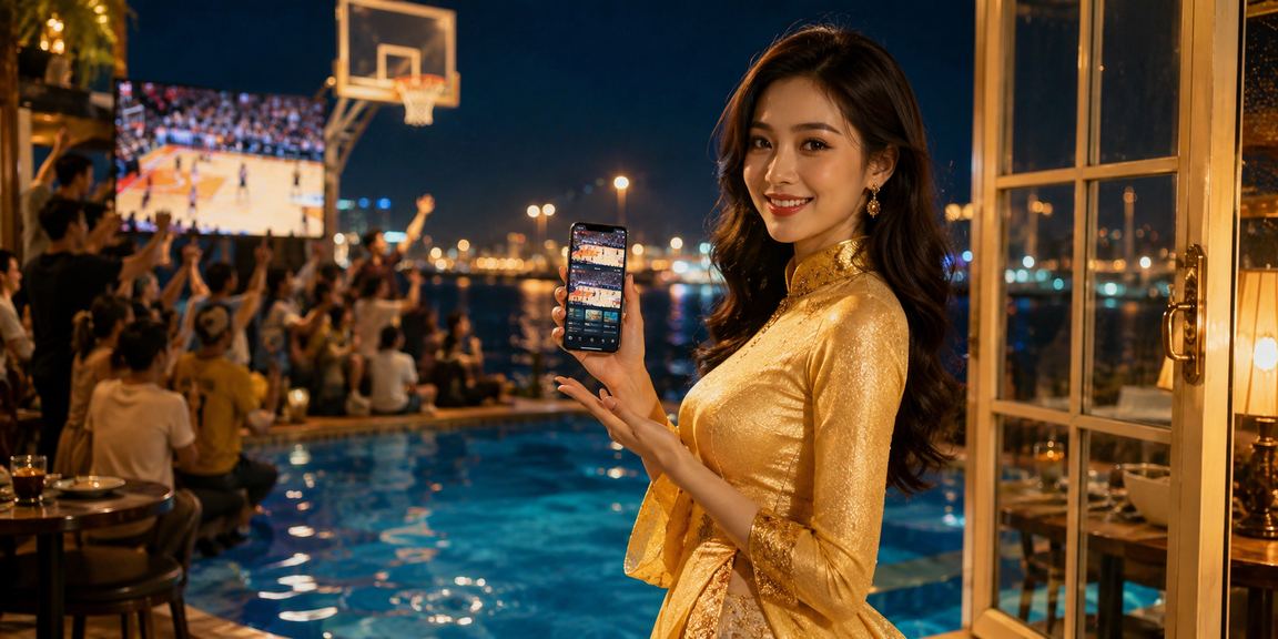 Người hâm mộ theo dõi bóng rổ và giải trí trực tuyến tại Vũng Tàu